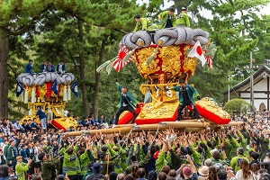 秋のちょうさ祭り開催日程（市内全域）の画像