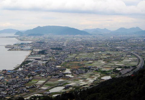 観音寺市全景写真