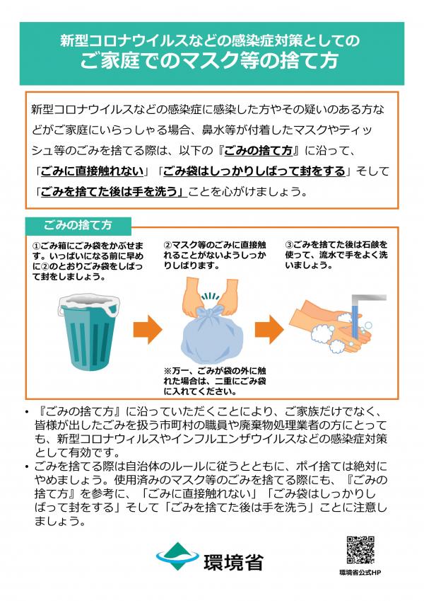 感染症対策としてのごみの捨て方