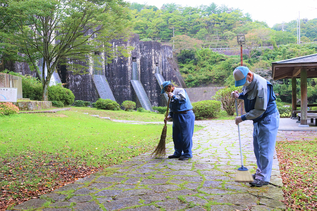 清掃中