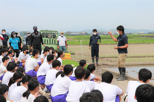 大野原中学校田植え