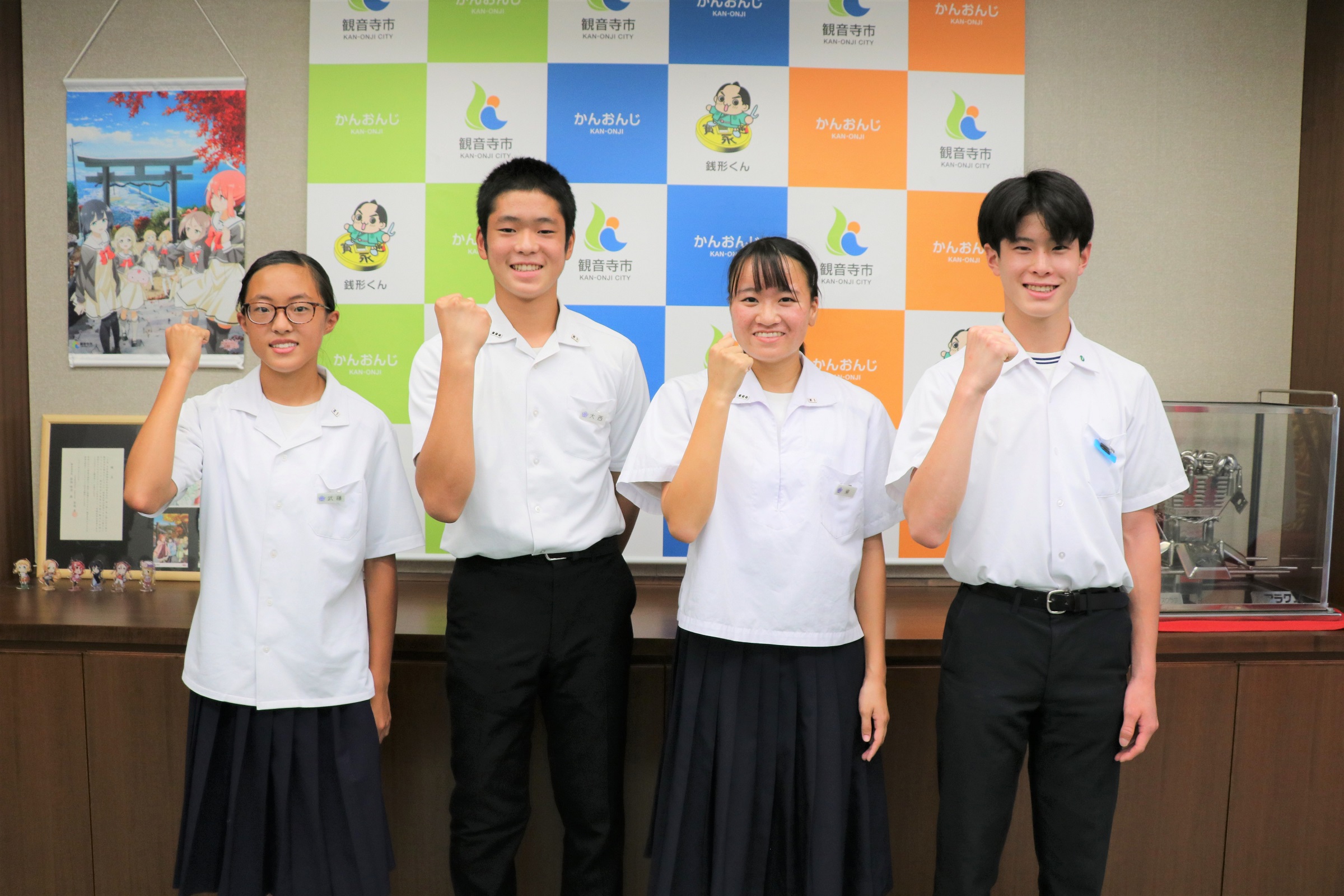 令和4年度観音寺市中学生陸上競技全国大会出場者激励会