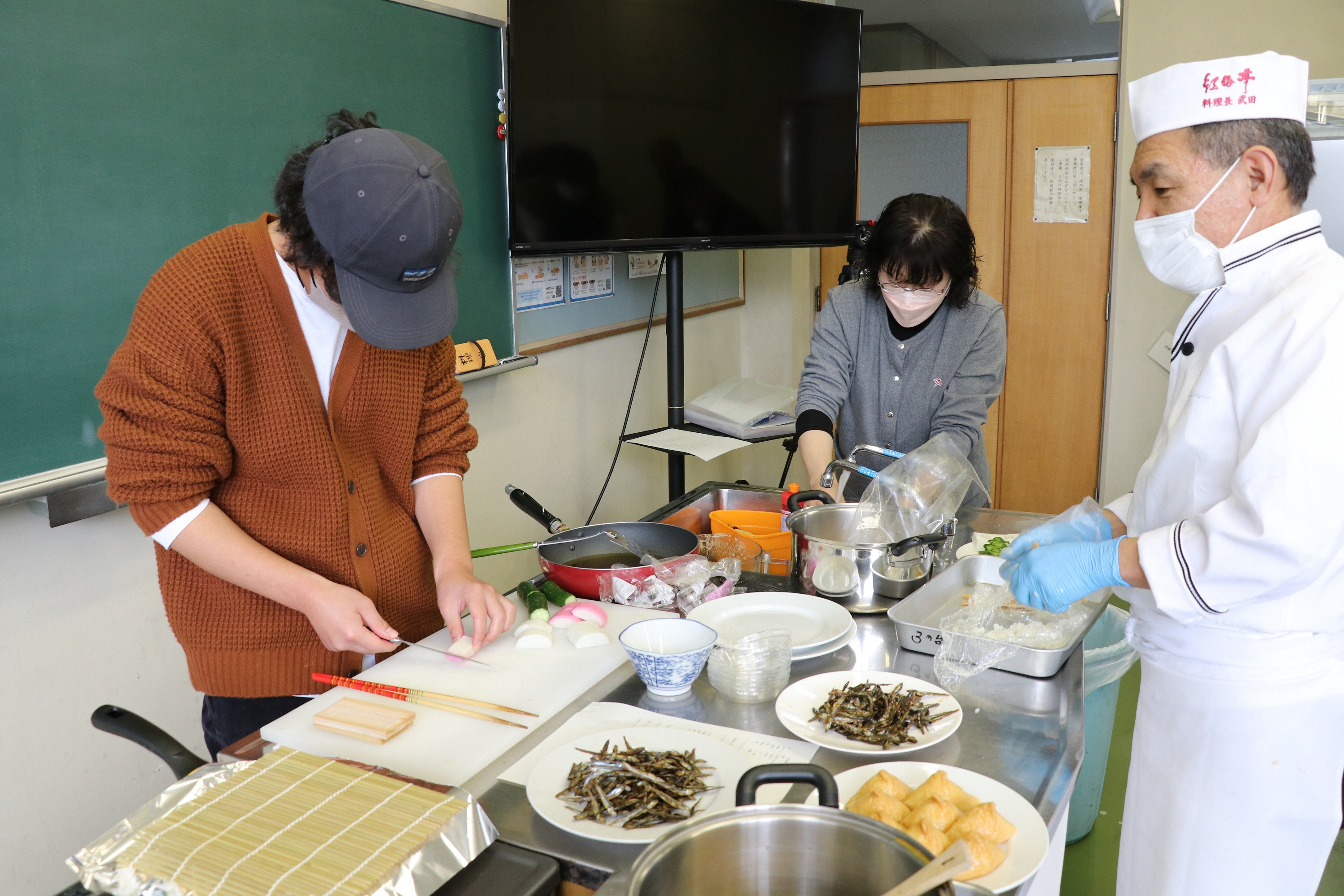 パパ教室 おせち料理づくりの様子