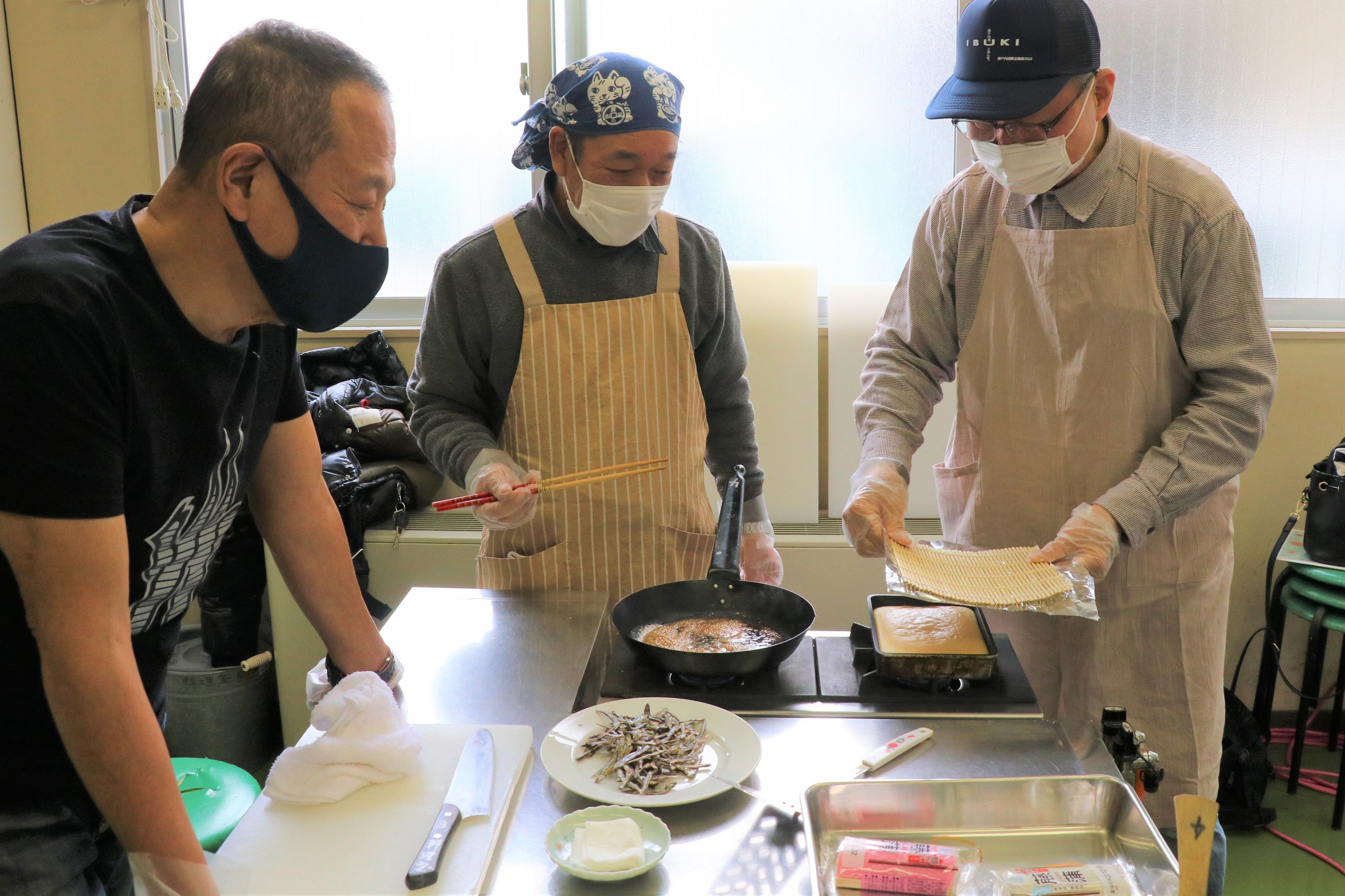 パパ教室 おせち料理づくりの様子