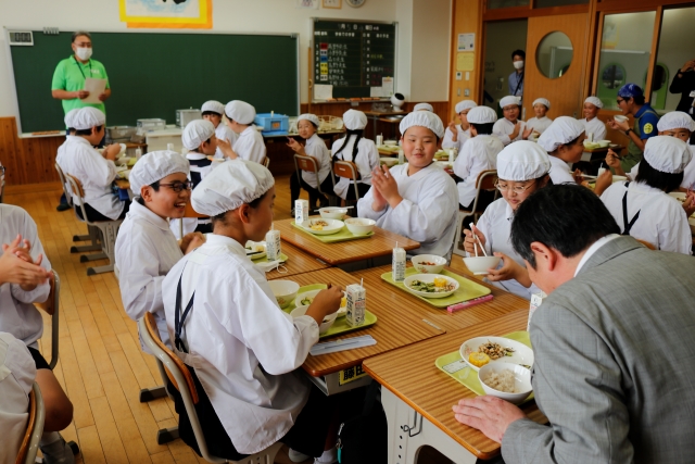 地産地消の給食