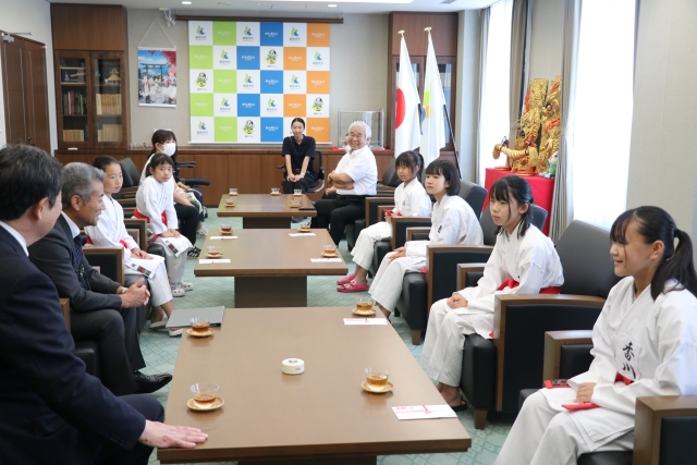 全日本少年少女空手道選手権大会出場選手激励会