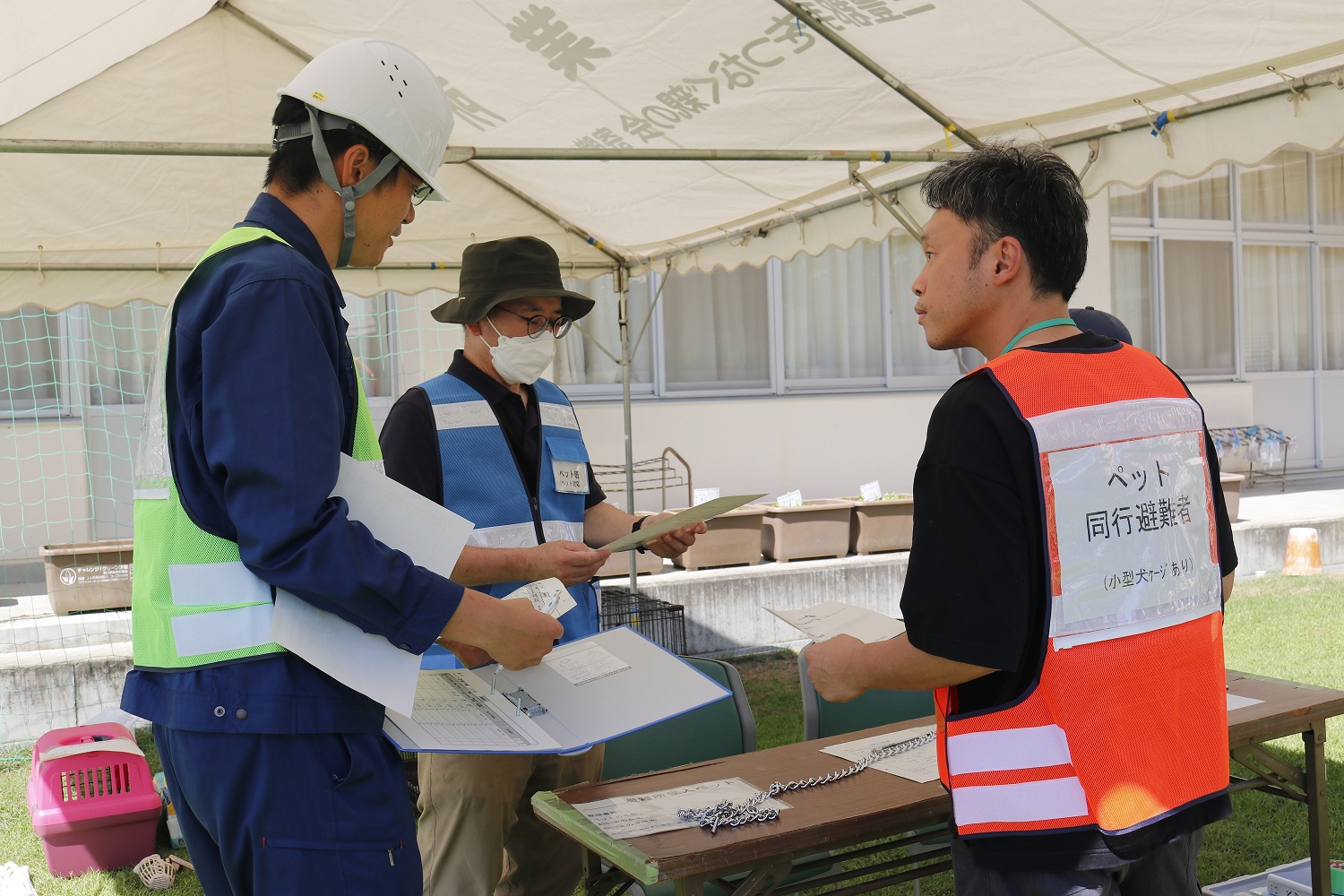 観音寺市総合防災訓練の様子