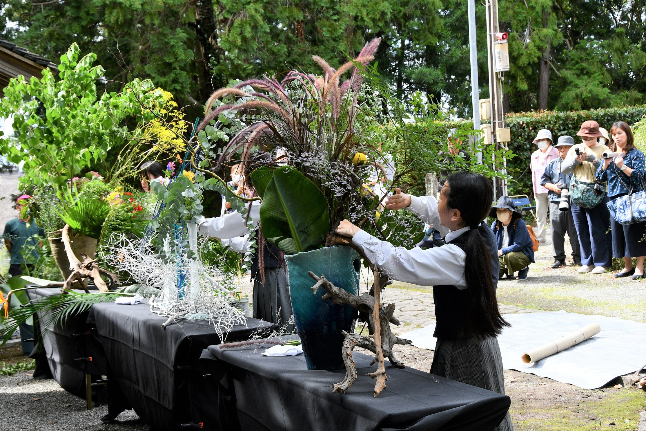 萩原寺のイベントの様子