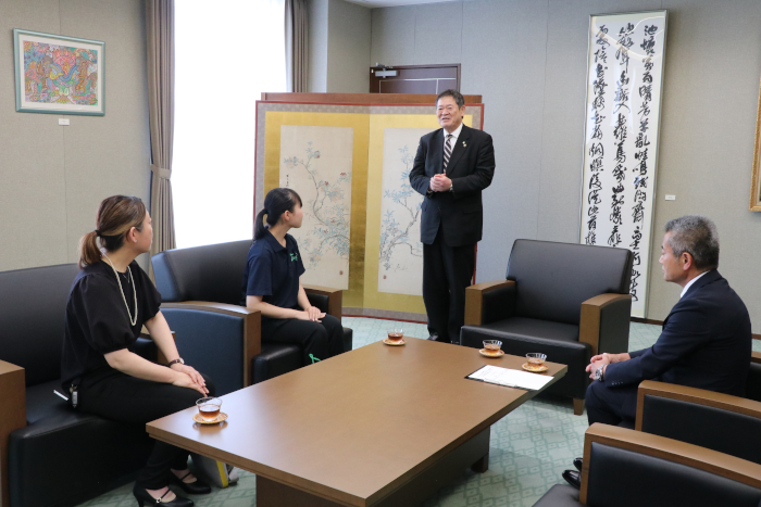 市長から激励の言葉