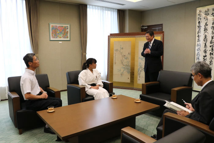 市長から激励の言葉