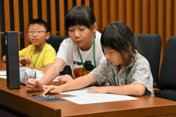 議場見学会の様子