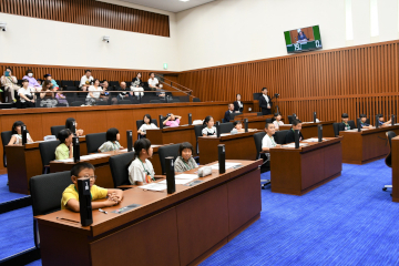 議場見学会の様子