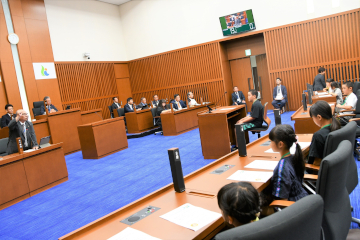 議場見学会の様子