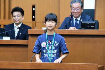 議場見学会の様子