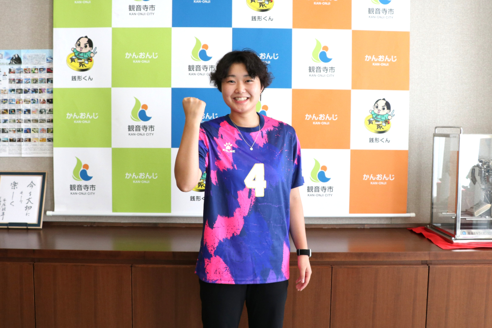 全国ソフトバレーボールフェスティバルに出場する中川さん