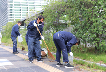 ビルメンテナンス協会の清掃の様子