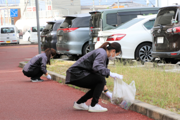 ビルメンテナンス協会の清掃の様子