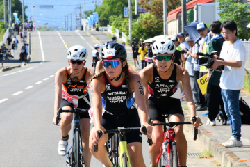 日本学生トライアスロン選手権大会の写真