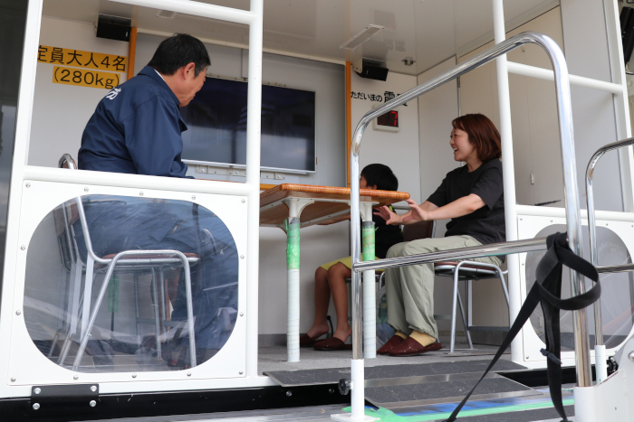 震度７の揺れを体験