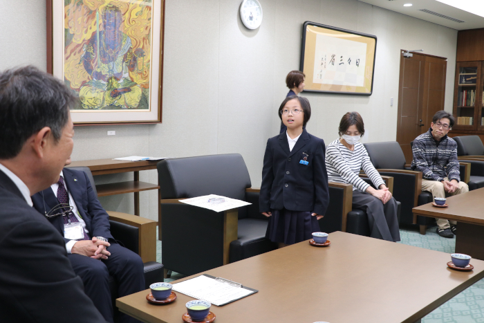 選手が決意表明