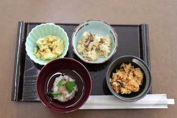 認証書交付式で試食として提供されたもの。全４種類。