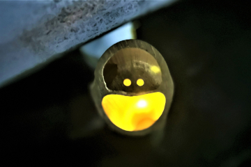 五郷棚田ライトアップのようす