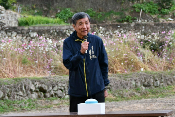 五郷棚田ライトアップのようす