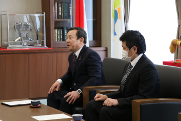 災害時における避難所等の清掃業務に関する協定書締結式