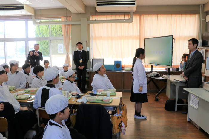 児童からお礼の言葉