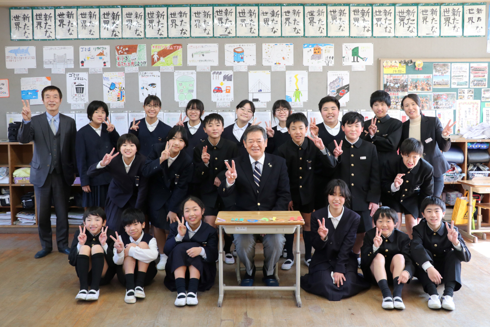 佐伯市長と記念撮影