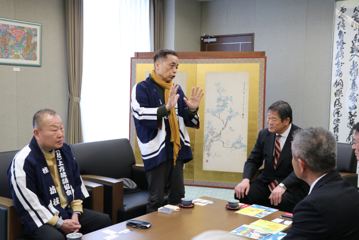 師匠があいさつ