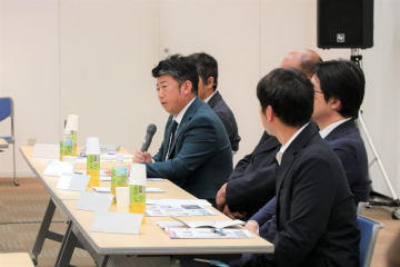 知事との意見交換会のようす