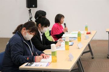 知事との意見交換会のようす