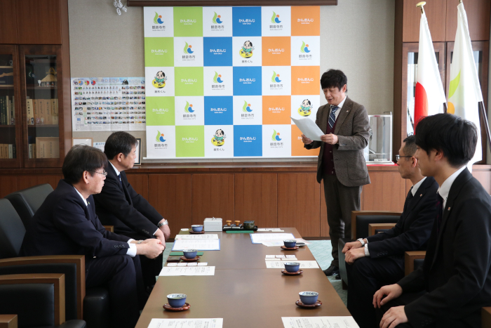 松本代表取締役があいさつ