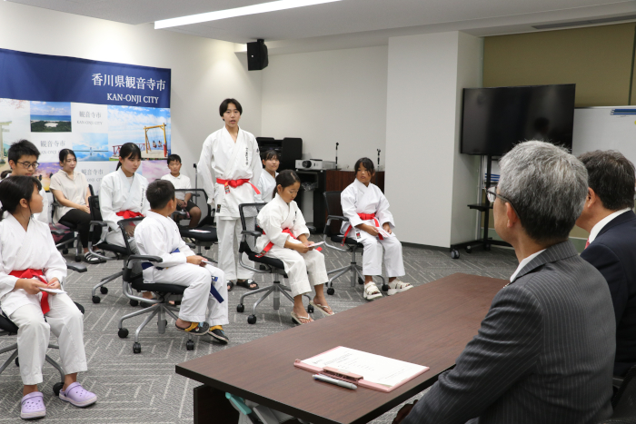 選手代表から決意表明