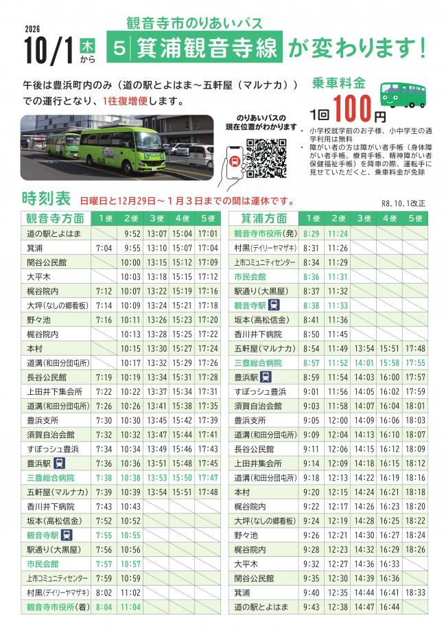 周知チラシ表面