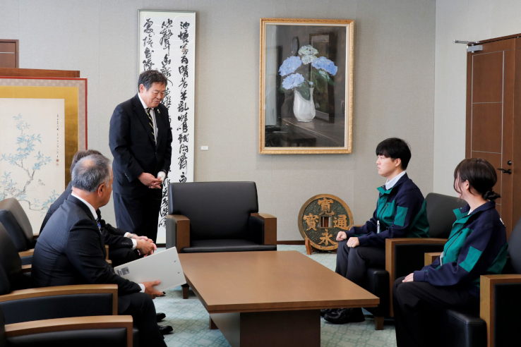 熊本地震に係る応援派遣職員への市長訓示式