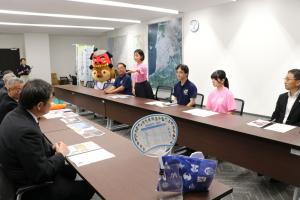市長へお礼と大会報告